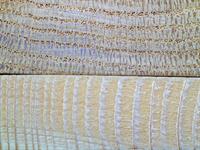 wood - oak (top), pine (bottom)